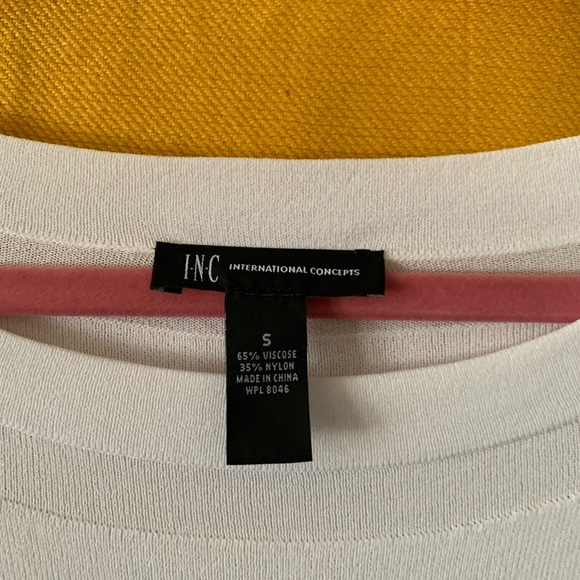 I.N.C White Sweater Shirt - Picture 5 of 7
